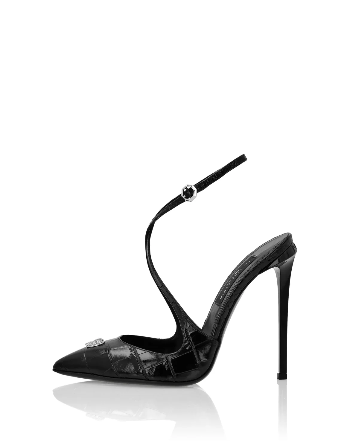 Hi-Heels Crossing Crocco Print, цвет: Черный