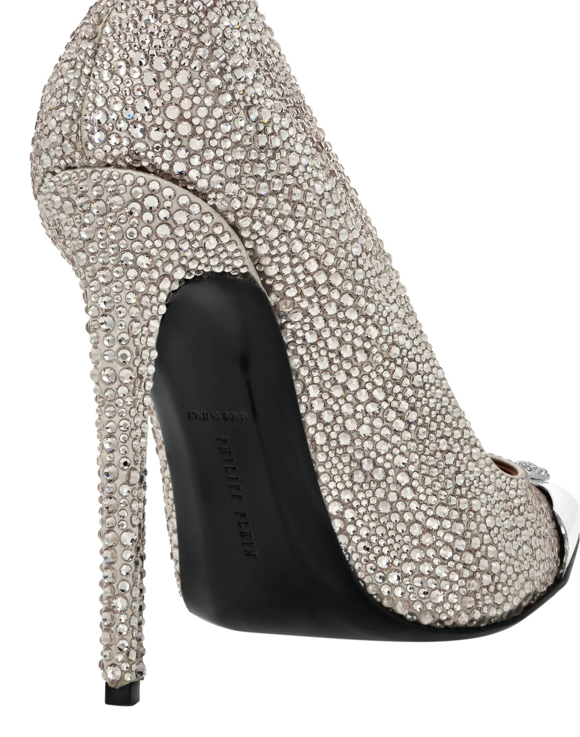 Satin Hi-Heels Mix Strass, цвет: Бежевый