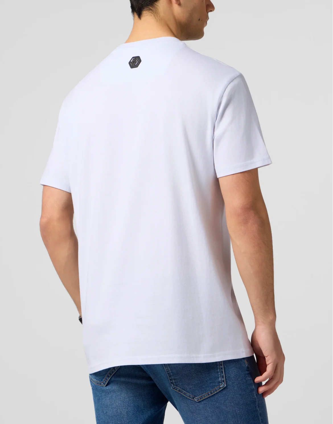 Round Neck T-Shirt Little Devil Crystal, цвет: Белый