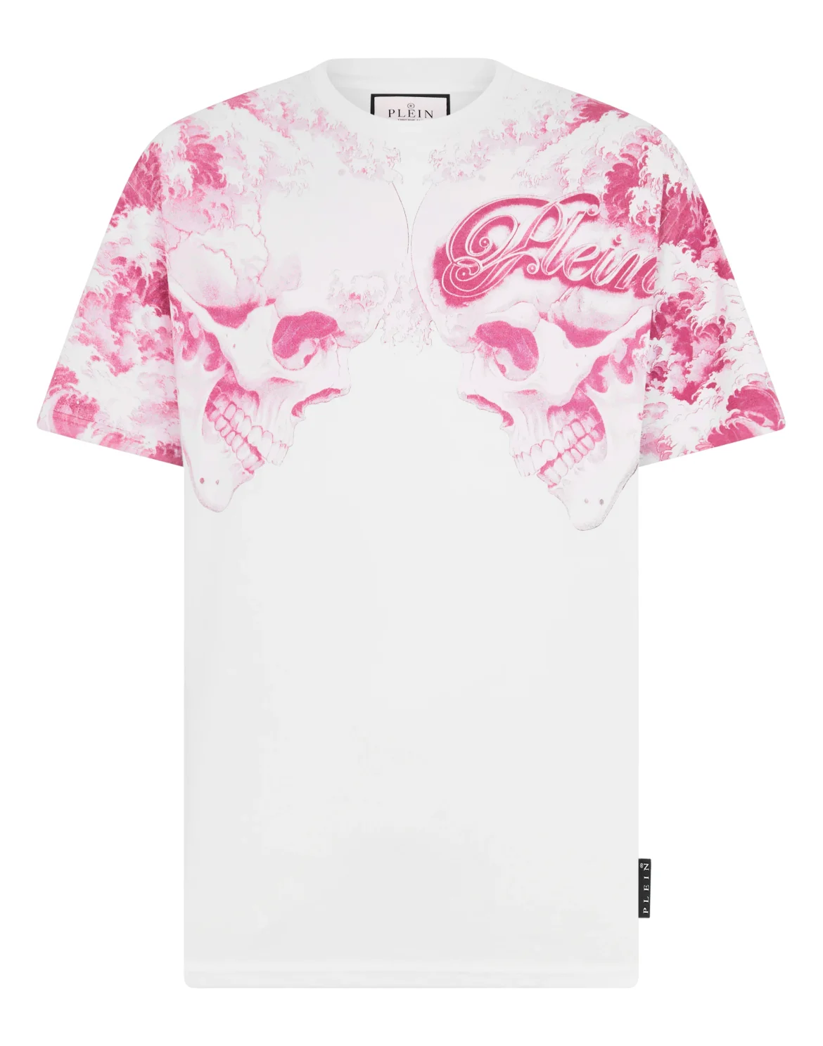 Round Neck T-Shirt Ceramic Skulls, цвет: Белый