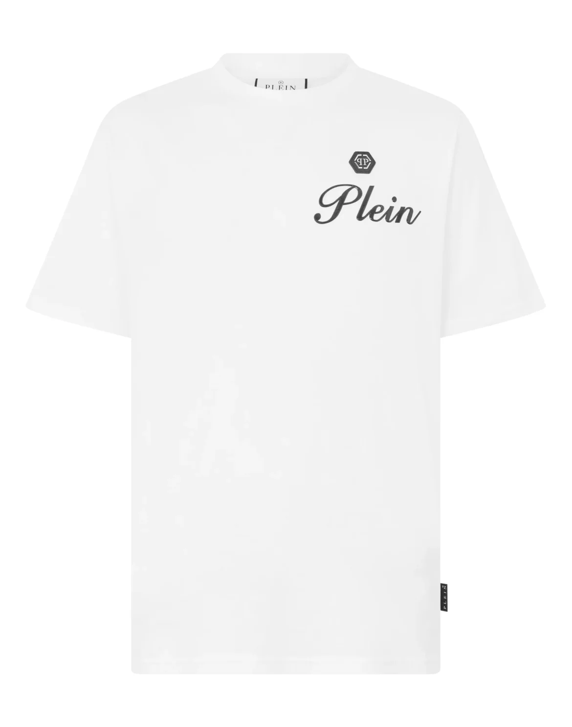 Round Neck T-Shirt Embossed Signature, цвет: Белый