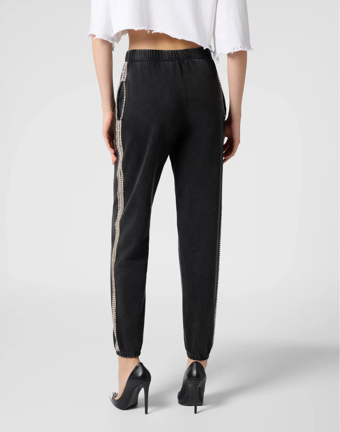 Cotton Joggers Strass, цвет: Черный