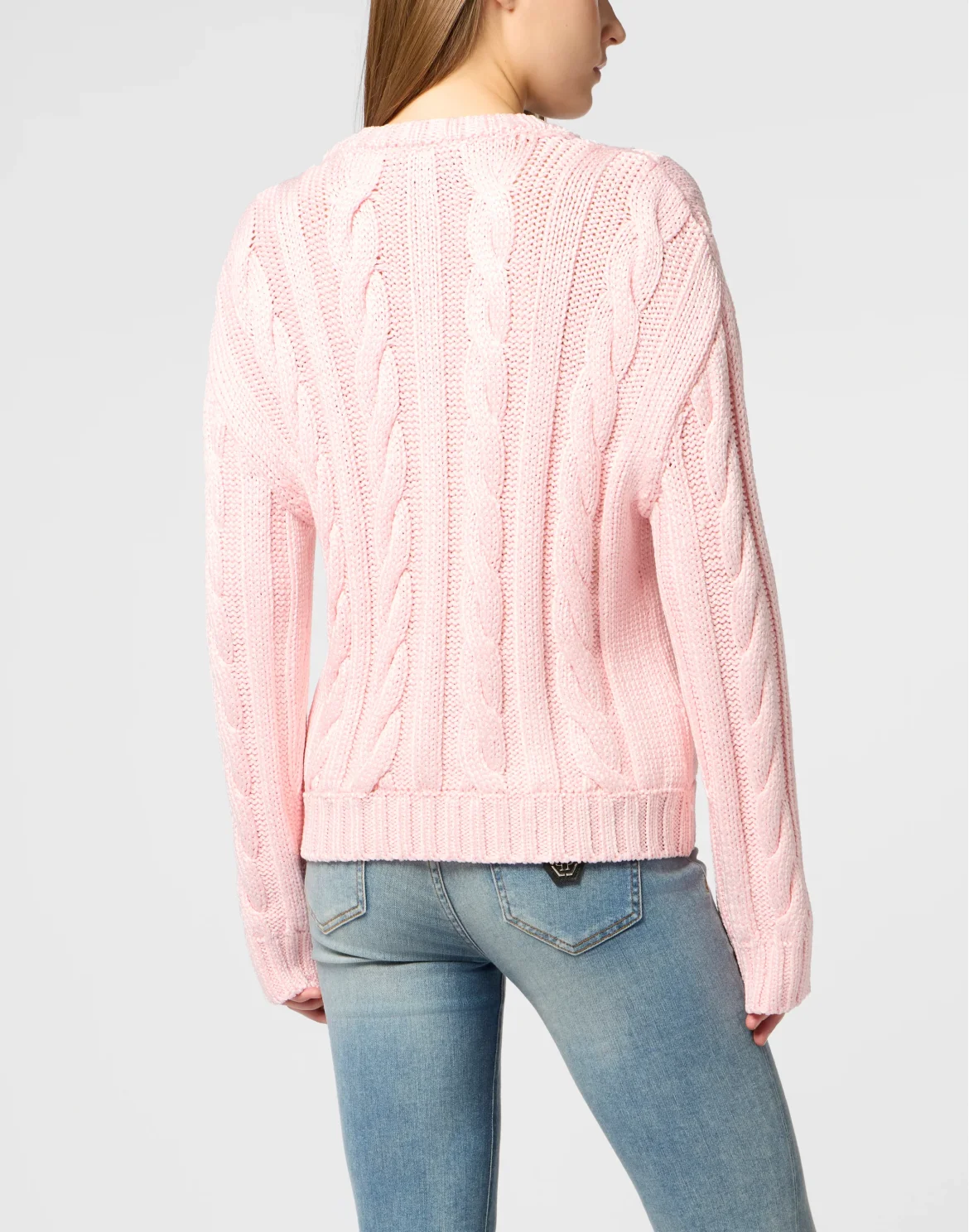 Round Neck Pullover Sun Tattoo, цвет: Розовый