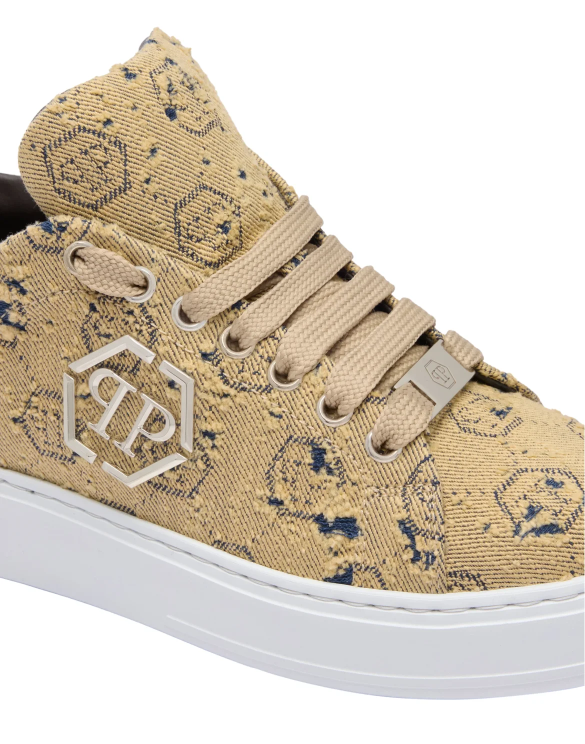Low-Top Sneakers Jacquard Monogram, цвет: Коричневый