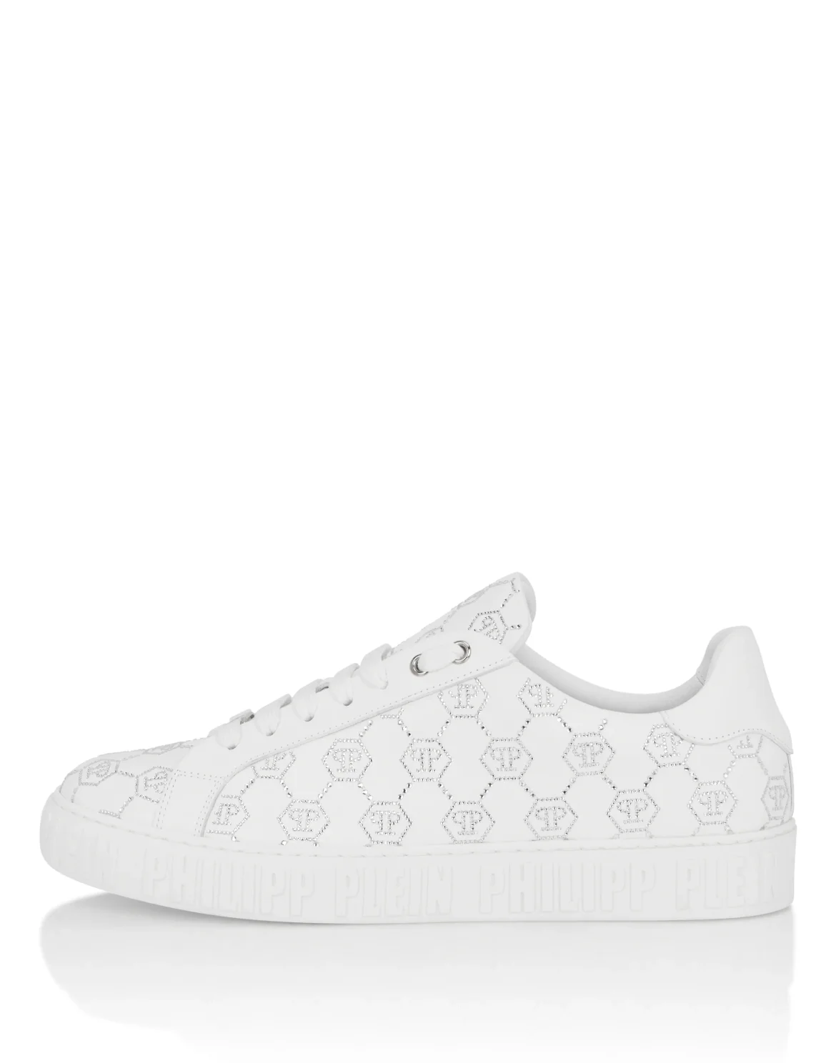 Low-Top Sneakers Carson Monogram Strass, цвет: Белый