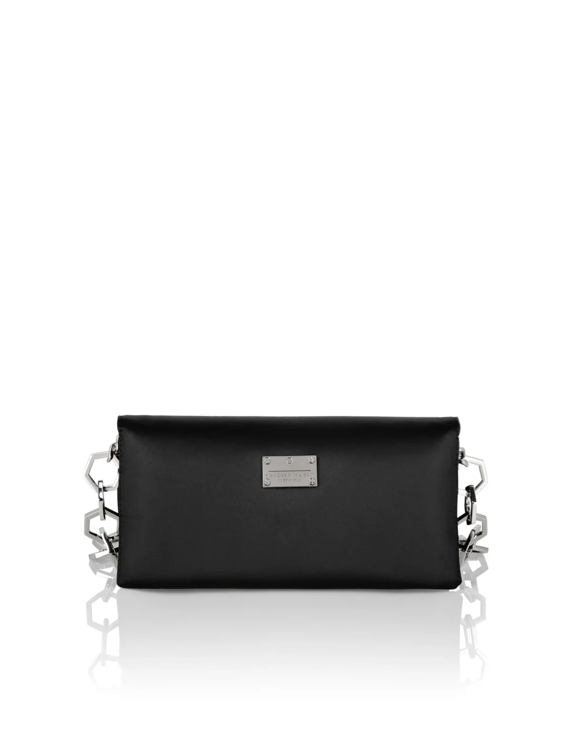 Satin Shoulder Bag Iconic Plein, цвет: Черный