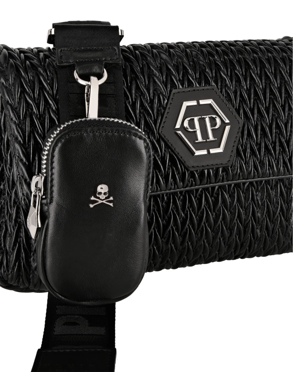 Medium Shoulder Bag Iconic Plein, цвет: Черный
