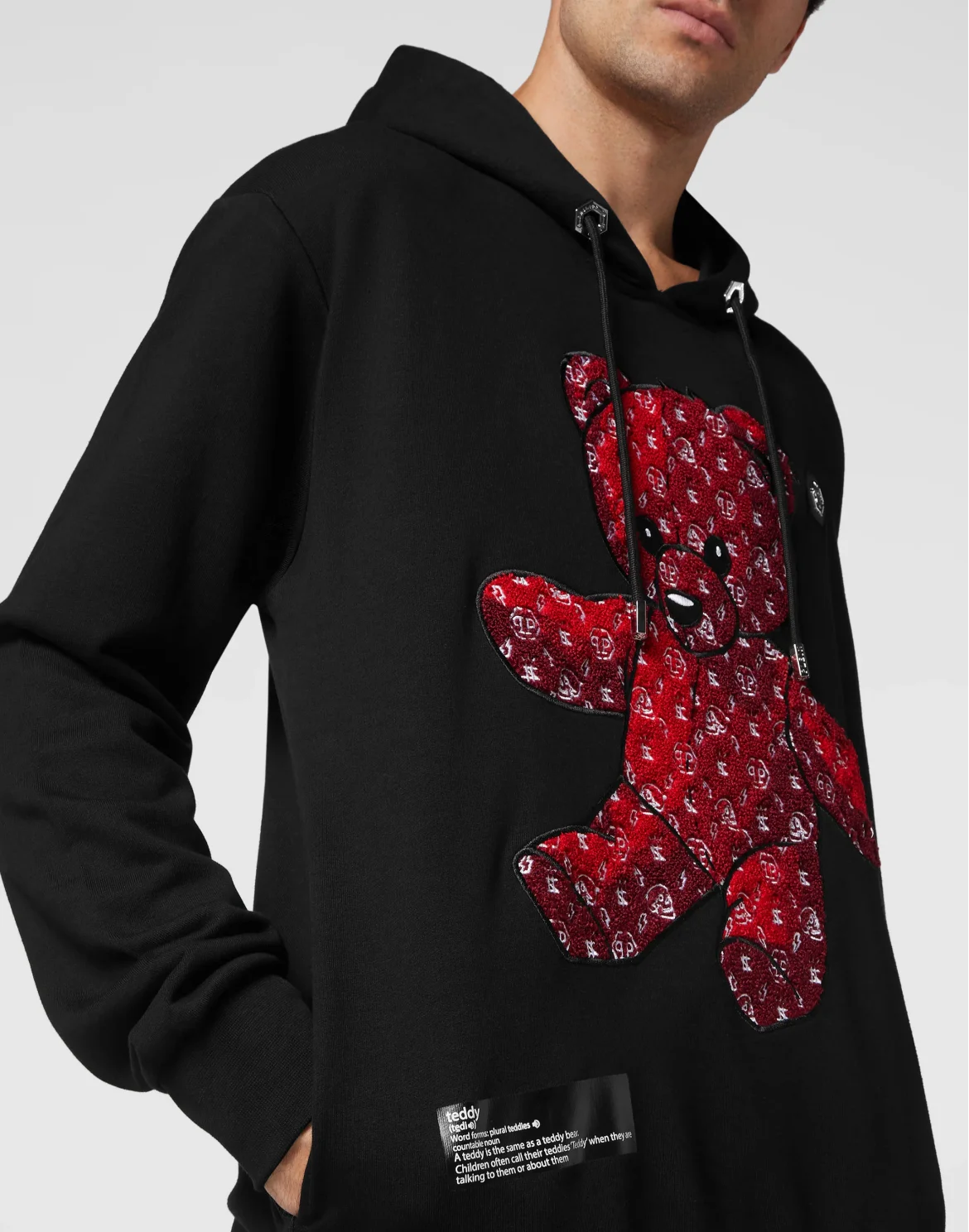 Hoodie sweatshirt Teddy Bear, цвет: Черный