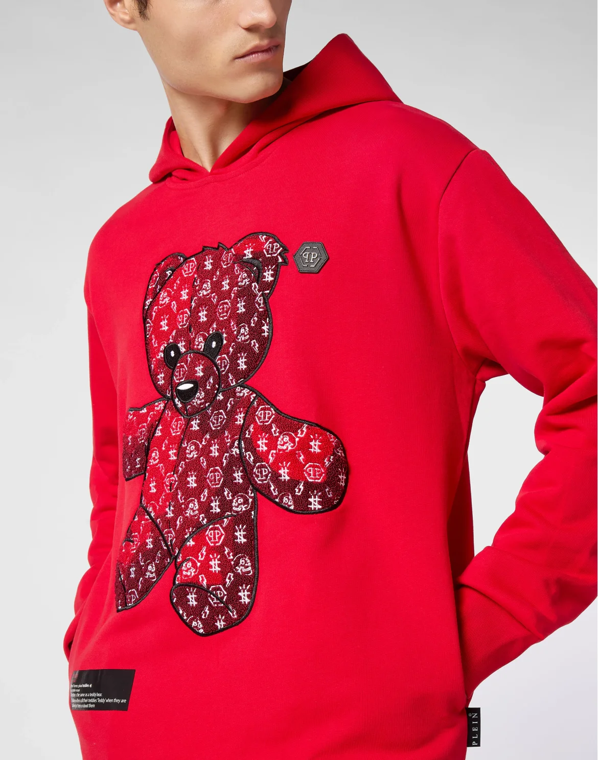Hoodie sweatshirt Teddy Bear, цвет: Красный