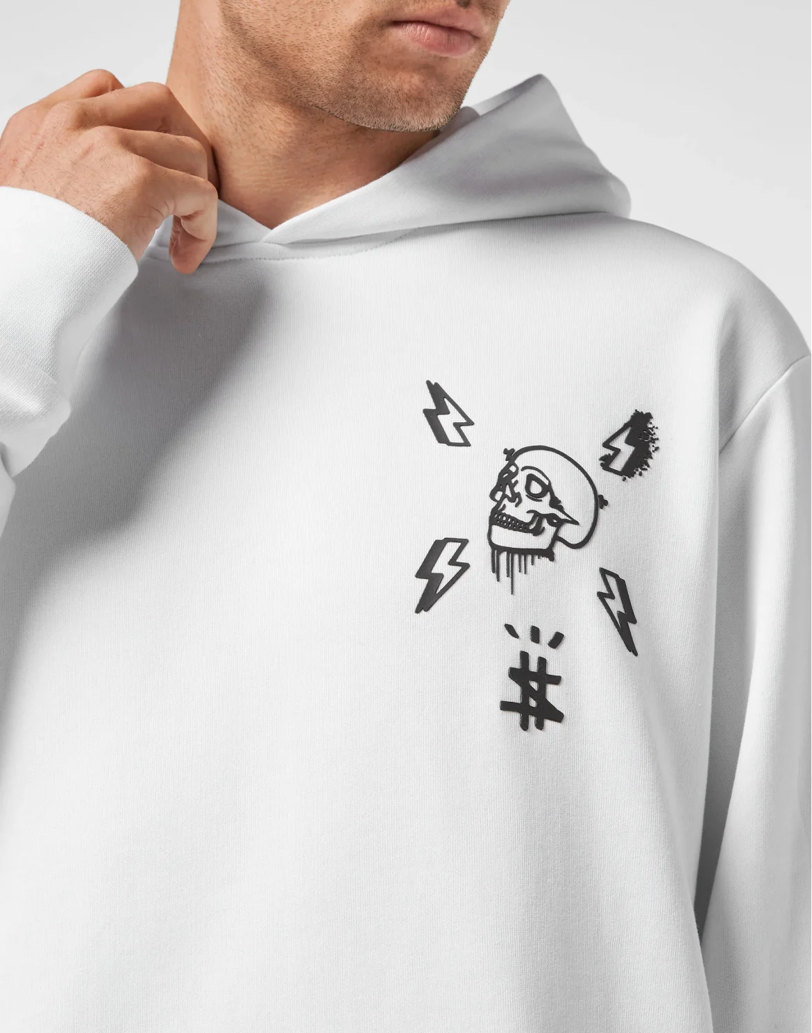 Hoodie sweatshirt Hexagon, цвет: Белый