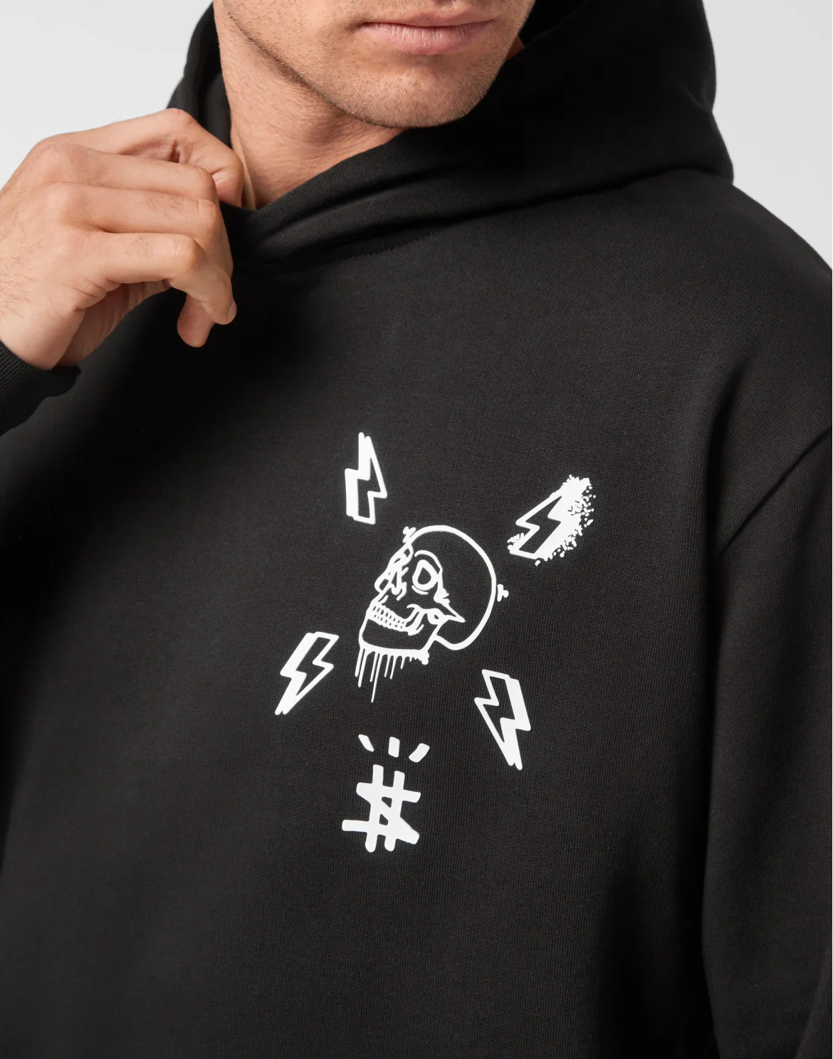 Hoodie sweatshirt Hexagon, цвет: Черный