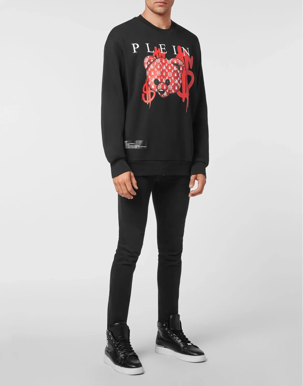 Sweatshirt LS Teddy Bear, цвет: Черный