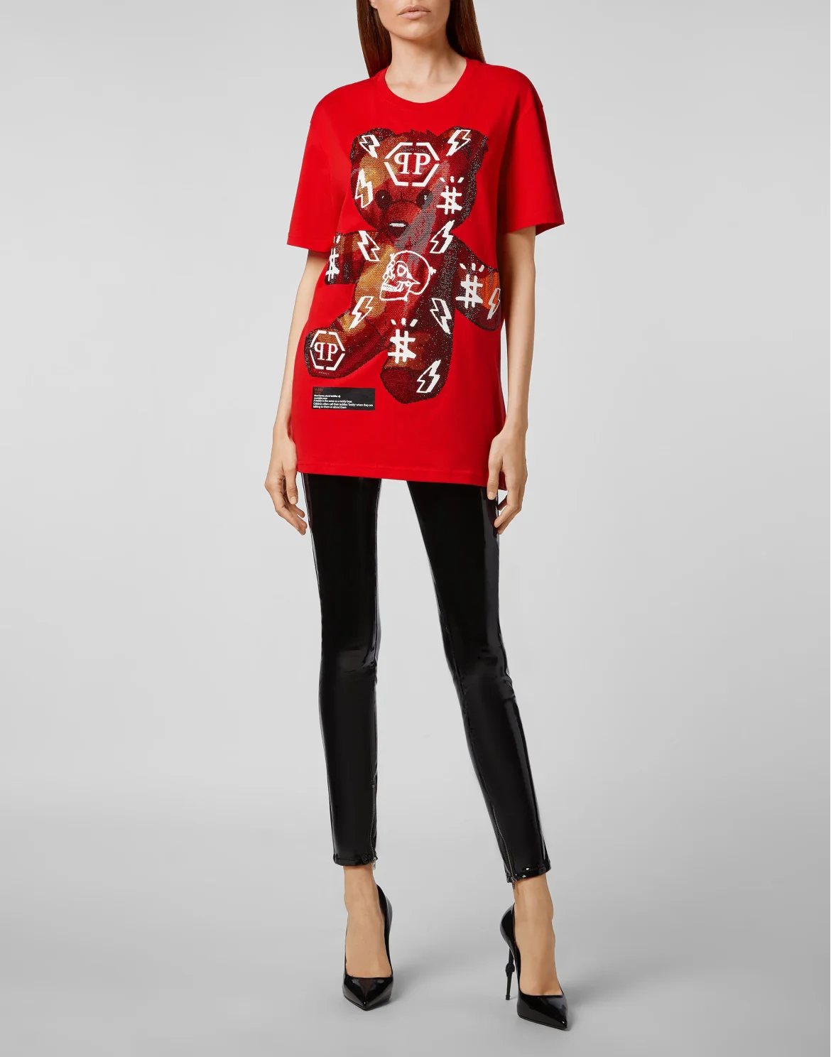 T-shirt Round Neck SS Teddy Bear, цвет: Красный