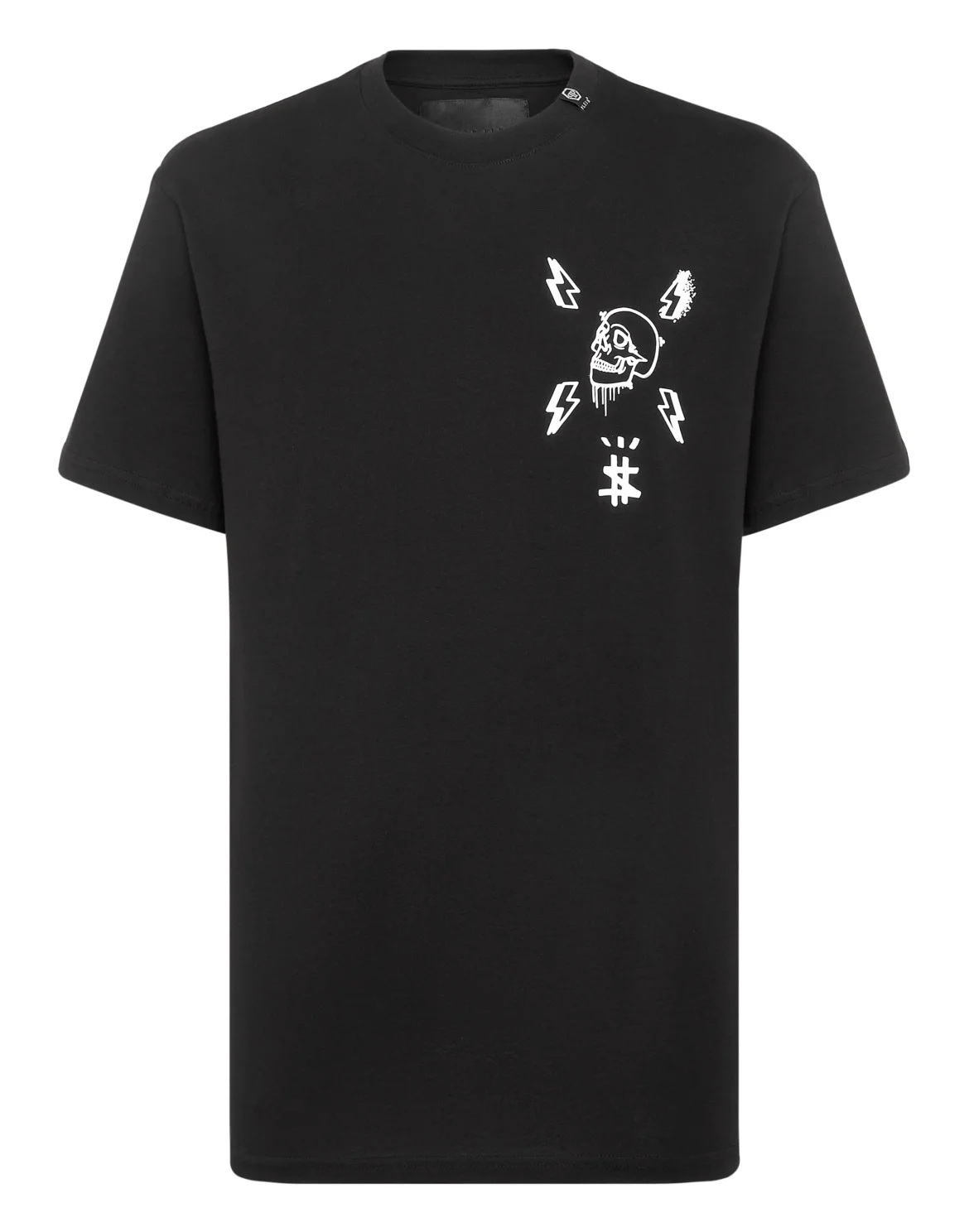T-shirt Round Neck SS print Skull, цвет: Черный
