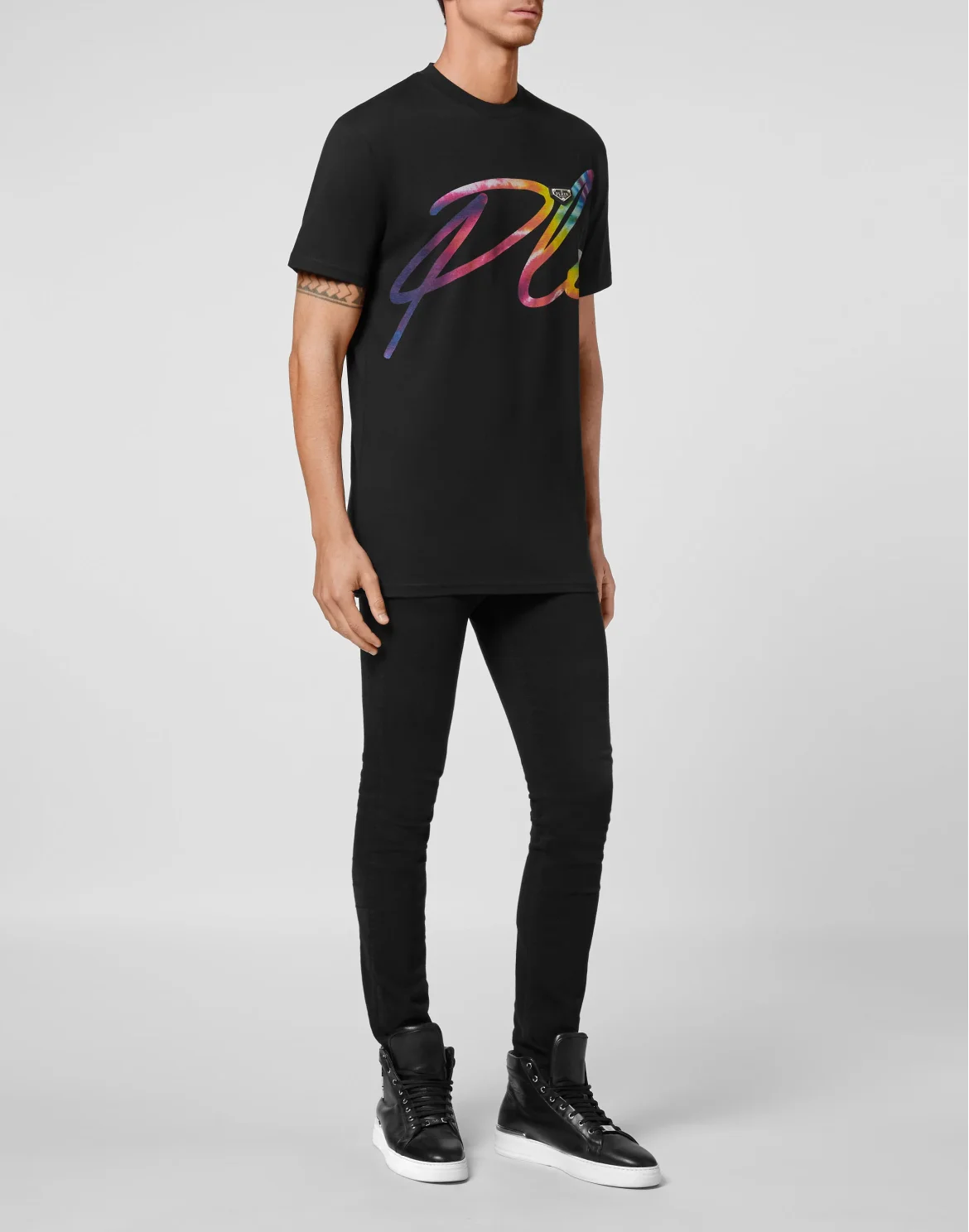 T-shirt Round Neck SS Signature, цвет: Черный