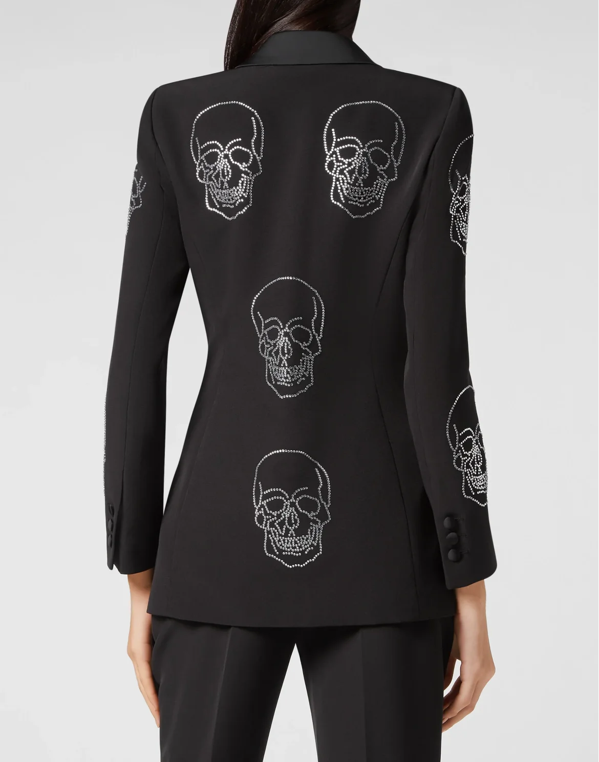 Coat Long Skull, цвет: Черный