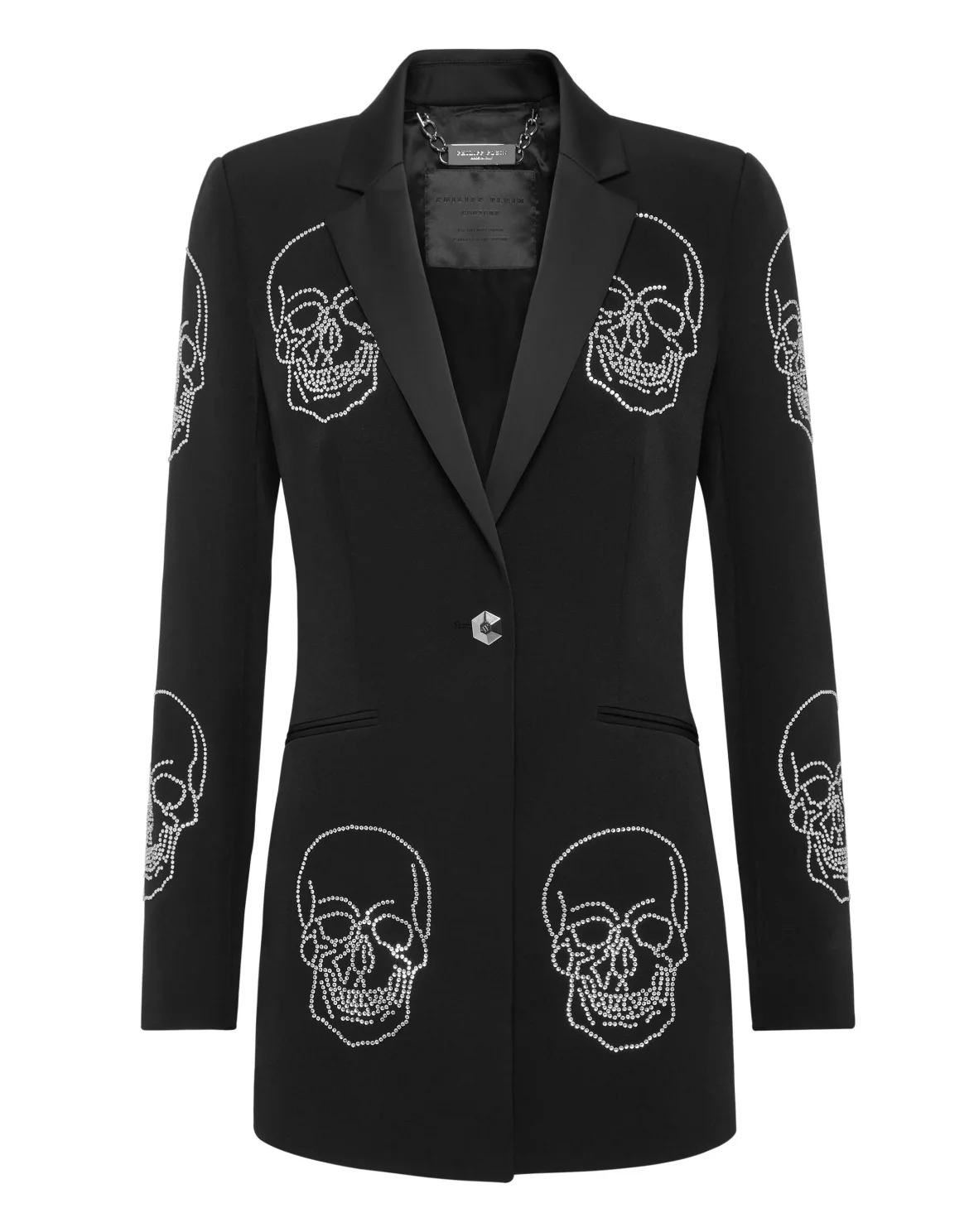 Coat Long Skull, цвет: Черный