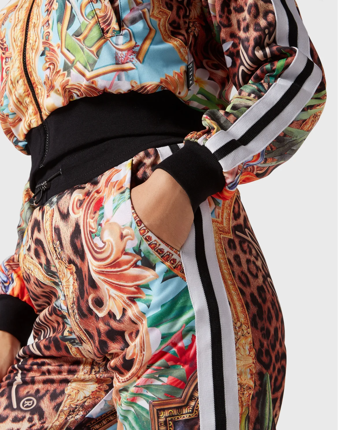 Tracksuit Top/Trousers Baroque Flowers, цвет: Мультиколор