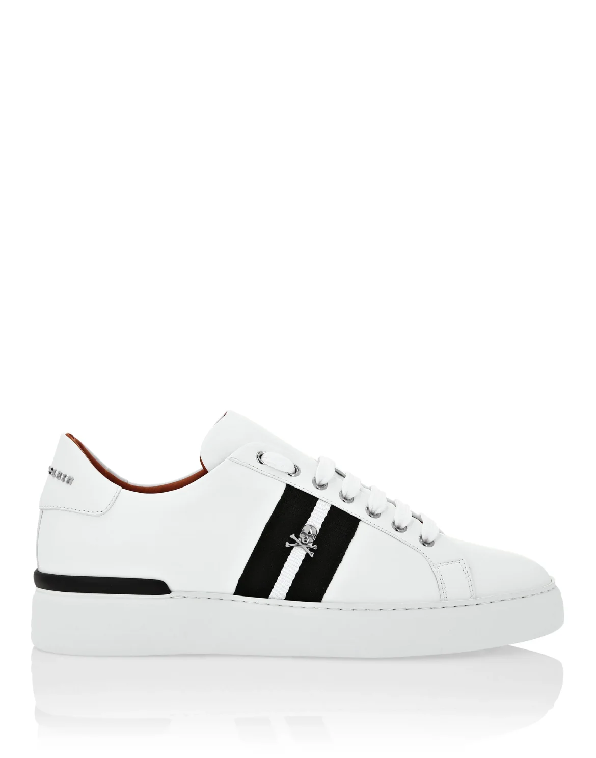 Leather Lo-Top Sneakers Stripes, цвет: Белый