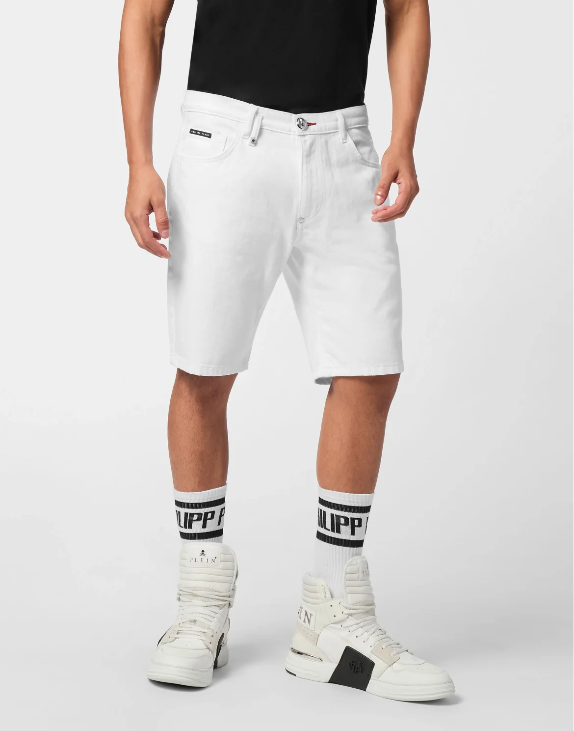 Denim Shorts Mykonos Fit, цвет: Белый