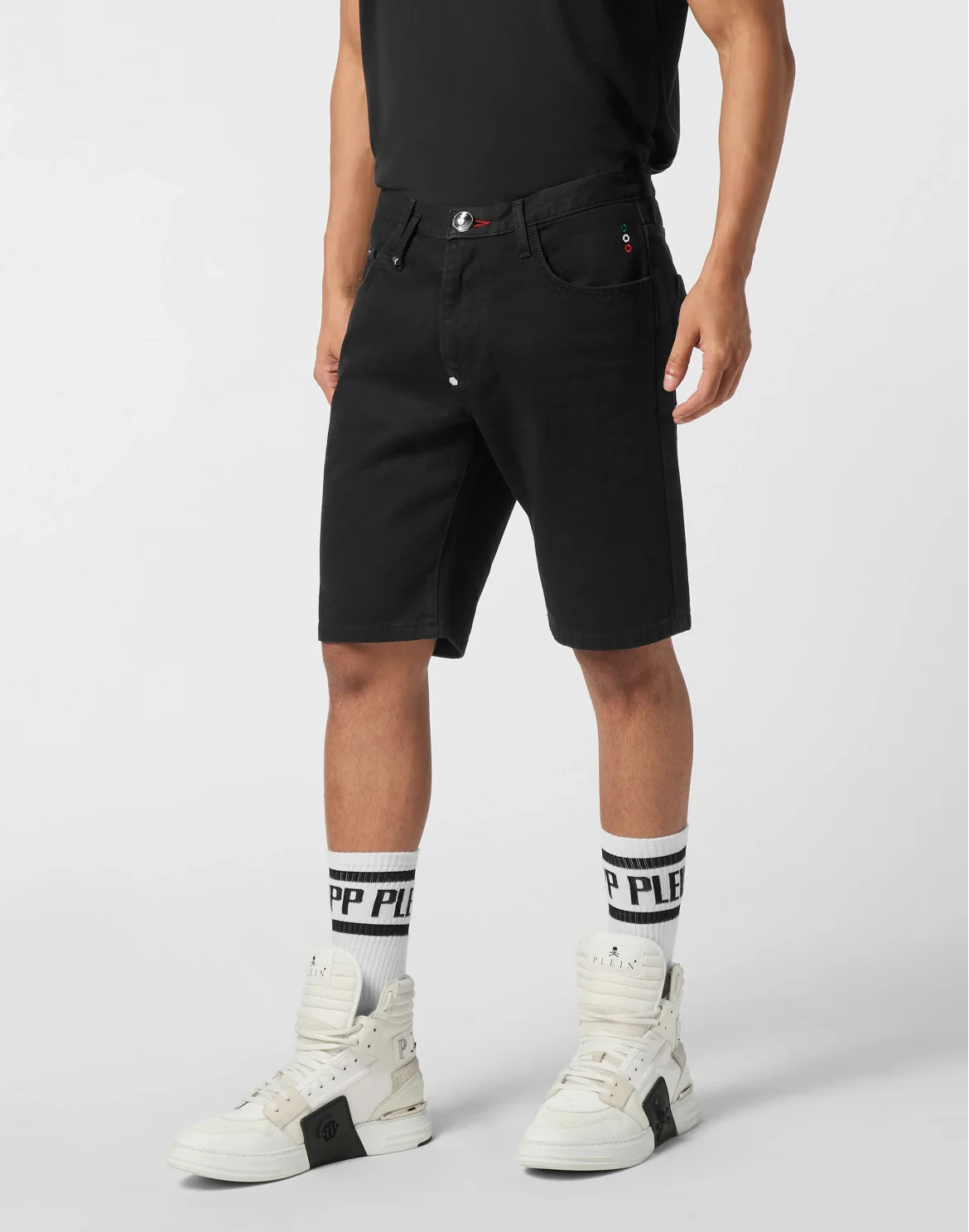 Denim Shorts Mykonos Fit, цвет: Черный