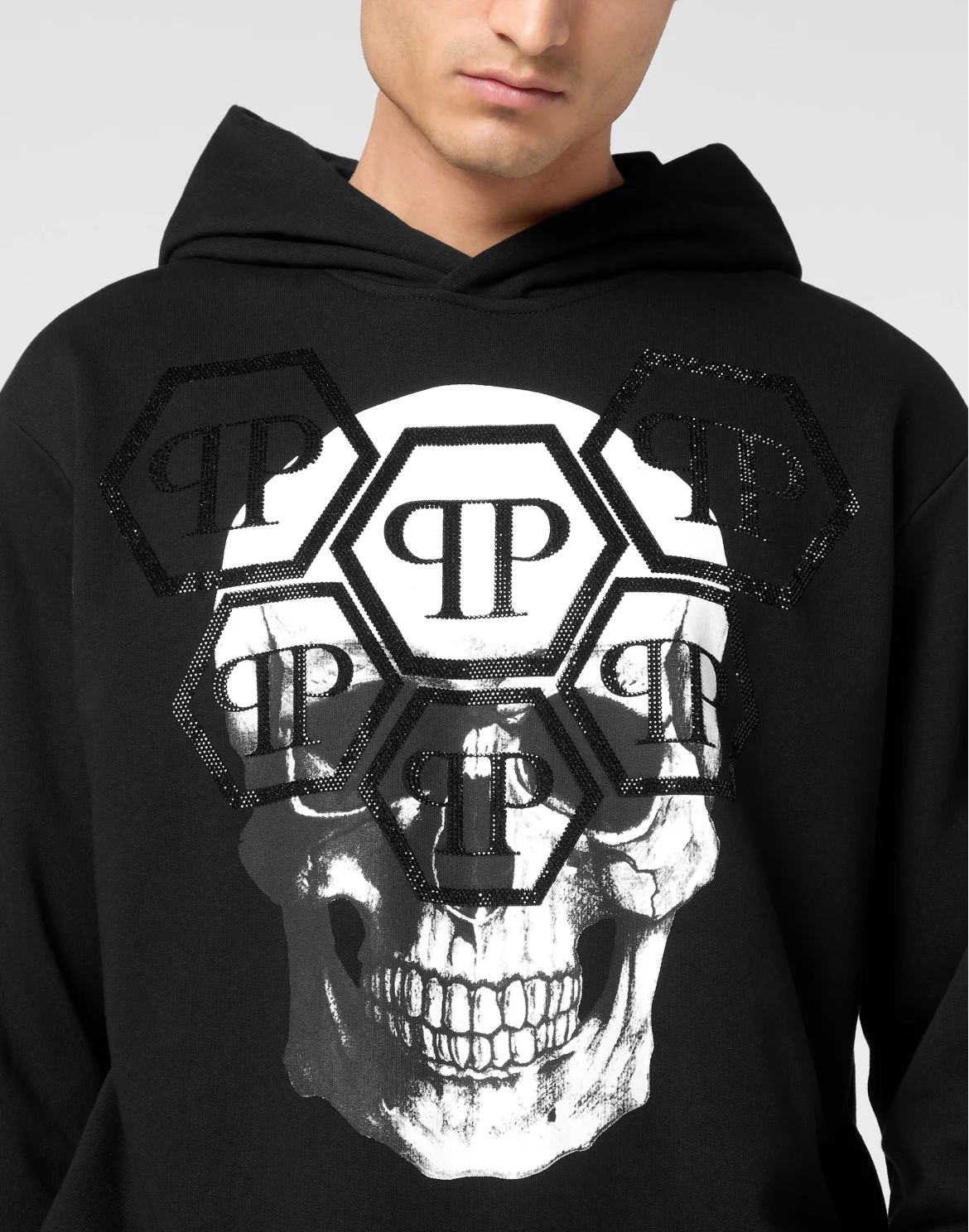 Hoodie Sweatshirt LS Skull, цвет: Черный