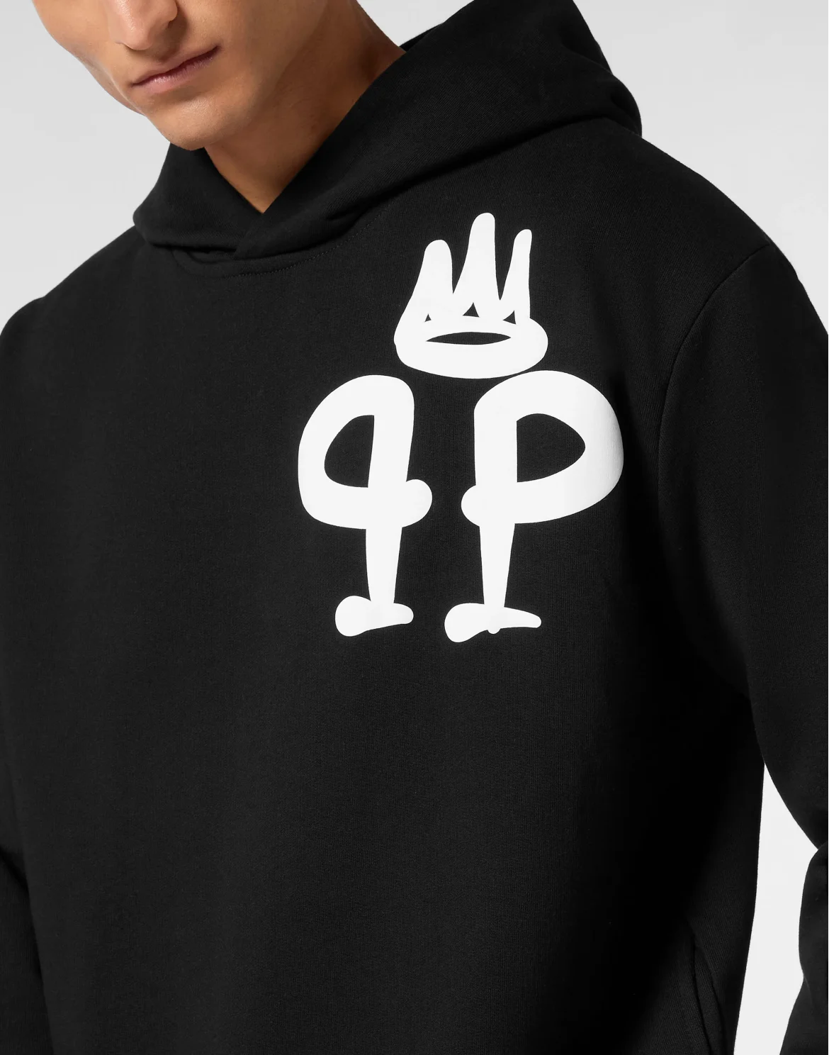 Hoodie Sweatshirt LS King Plein, цвет: Черный