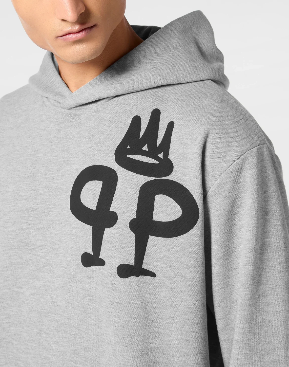 Hoodie Sweatshirt LS King Plein, цвет: Серый