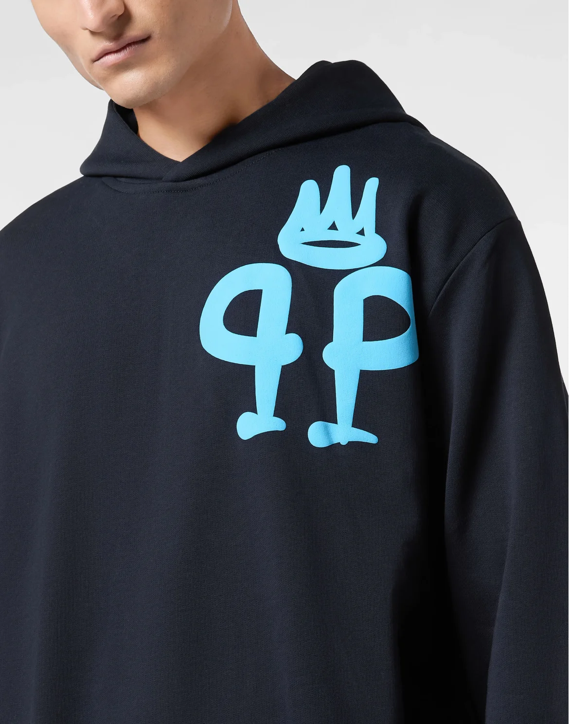 Hoodie Sweatshirt LS King Plein, цвет: Синий