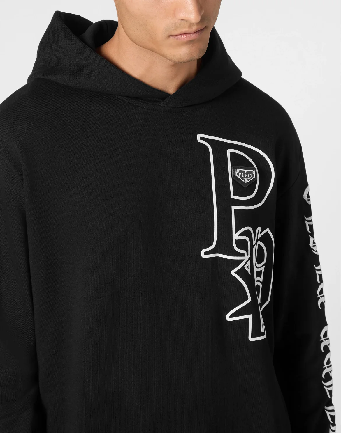 Hoodie Sweatshirt LS Gothic Plein, цвет: Черный