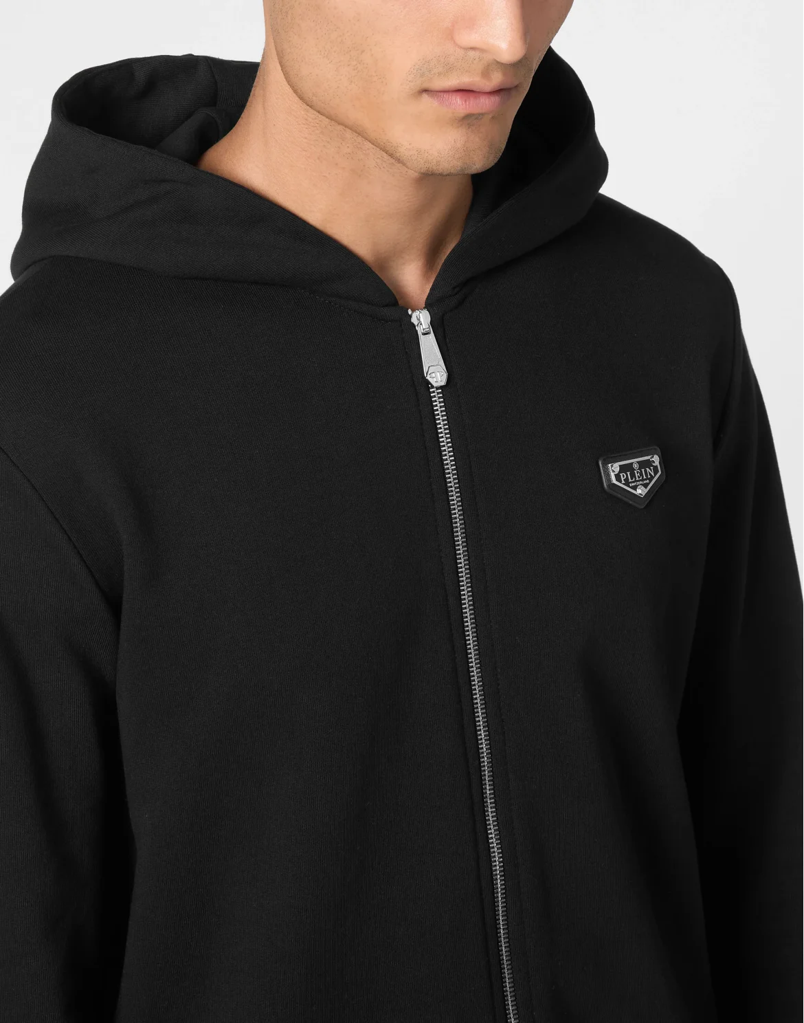 Hoodie Sweatjacket LS Iconic Plein, цвет: Черный
