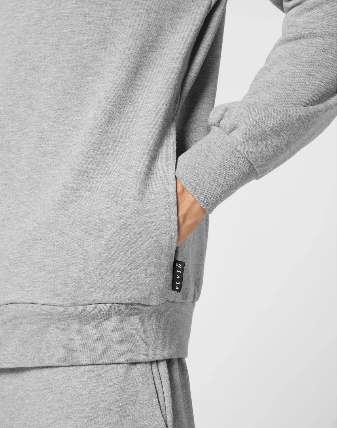 Hoodie Sweatjacket LS Iconic Plein, цвет: Серый