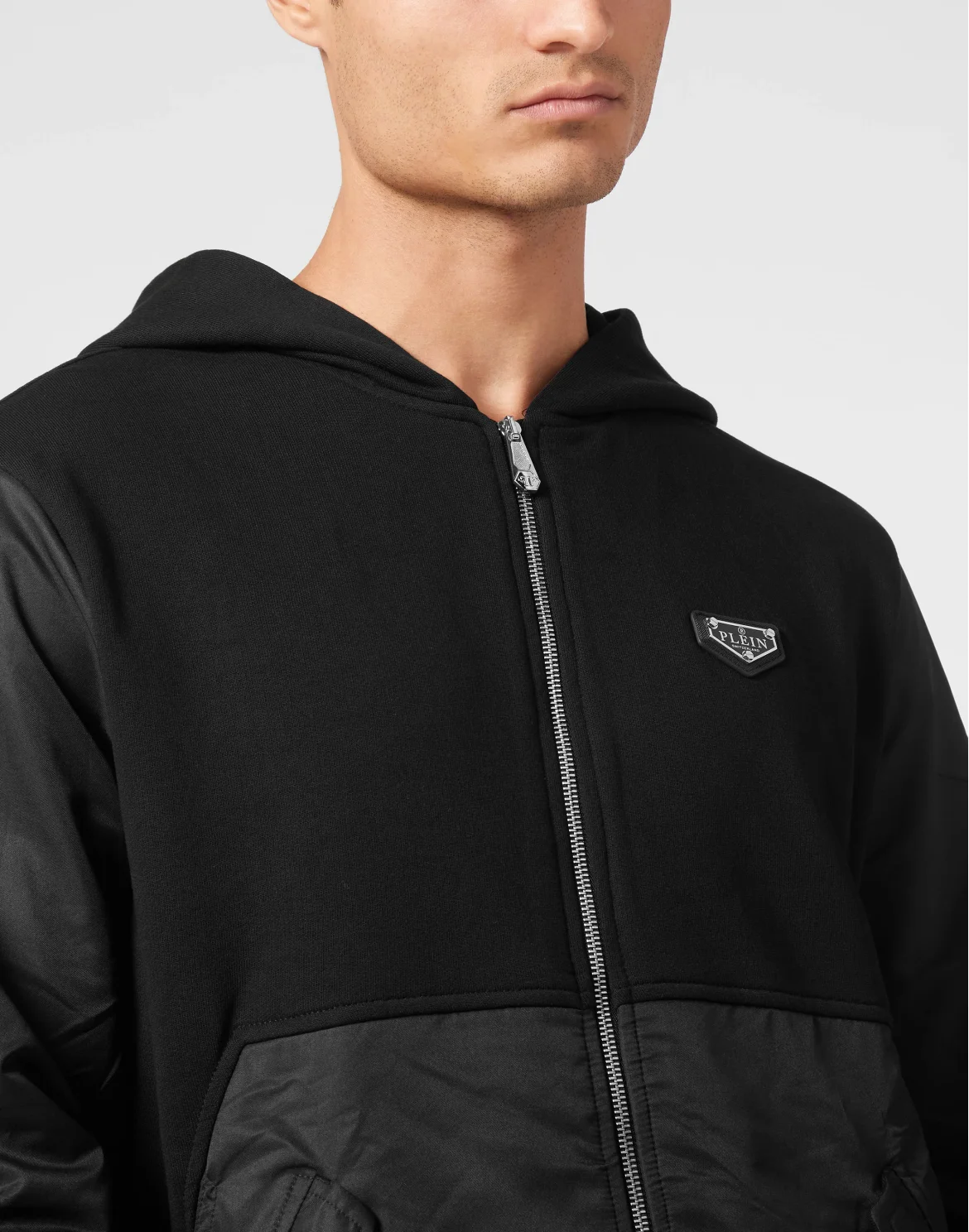 Hoodie Sweatjacket LS Iconic Plein, цвет: Черный