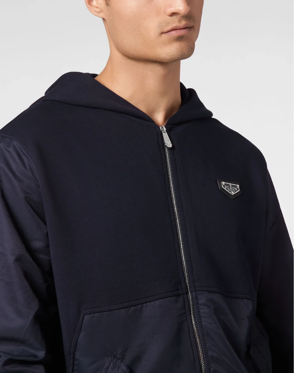 Hoodie Sweatjacket LS Iconic Plein, цвет: Синий