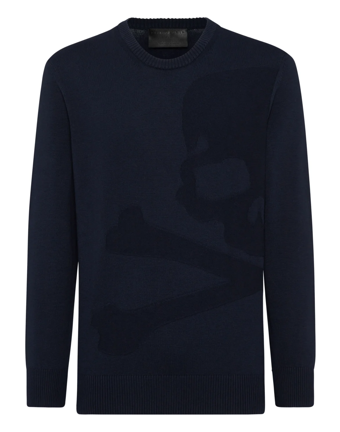 Knitted Pullover Round Neck LS Skull&Bones, цвет: Синий