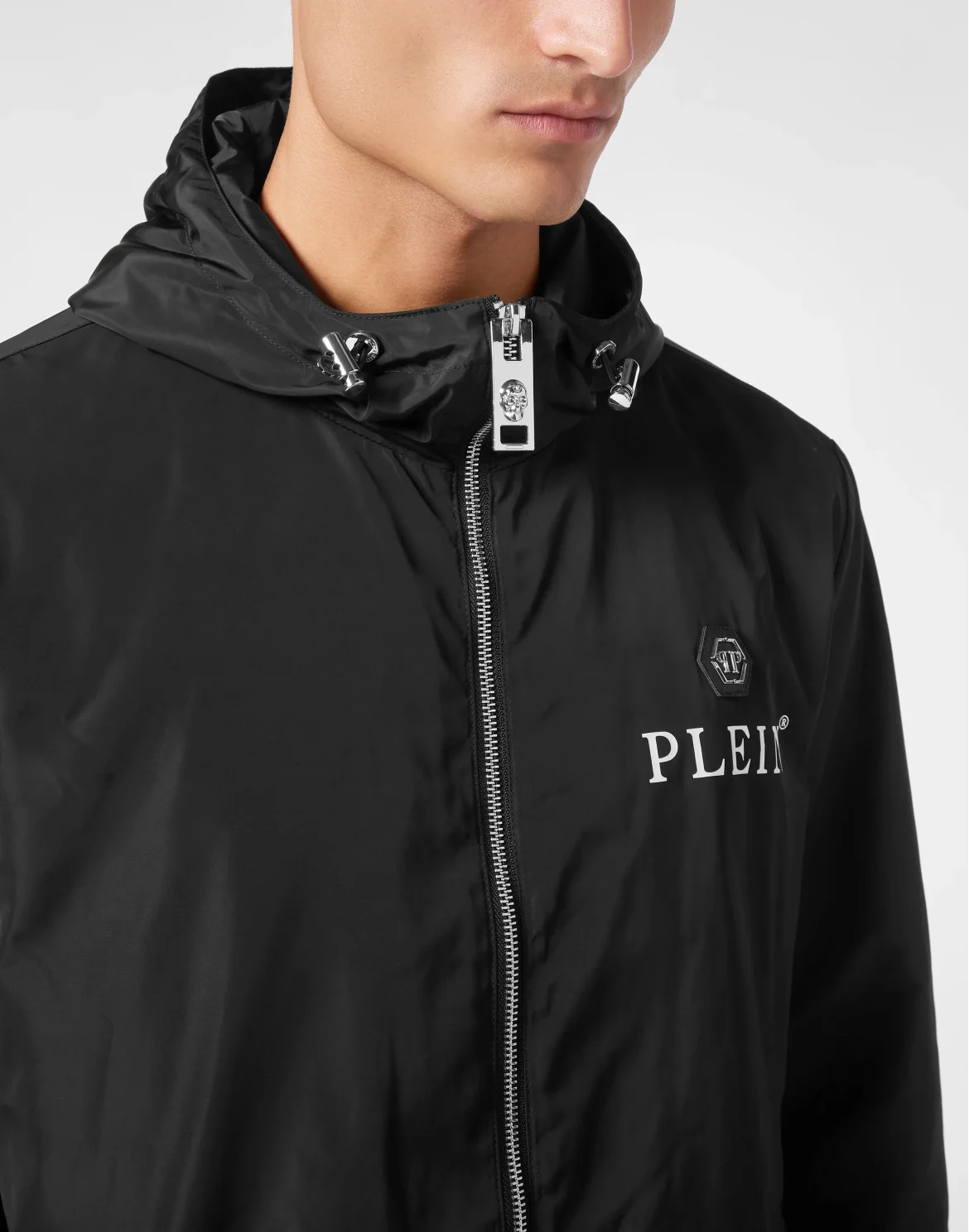 Nylon Windbreaker LS Iconic Plein, цвет: Черный