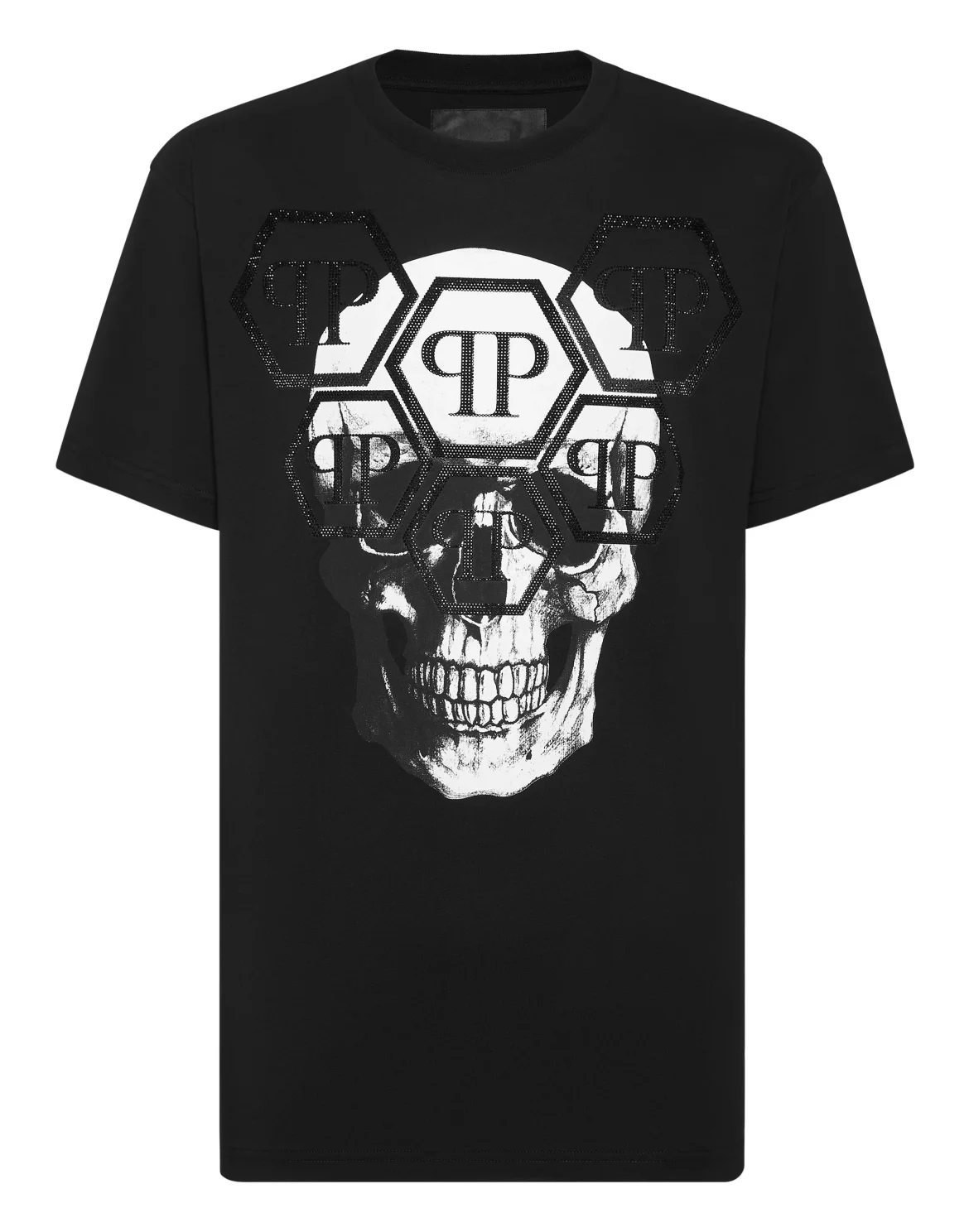 T-shirt Round Neck SS Stones Skull, цвет: Черный