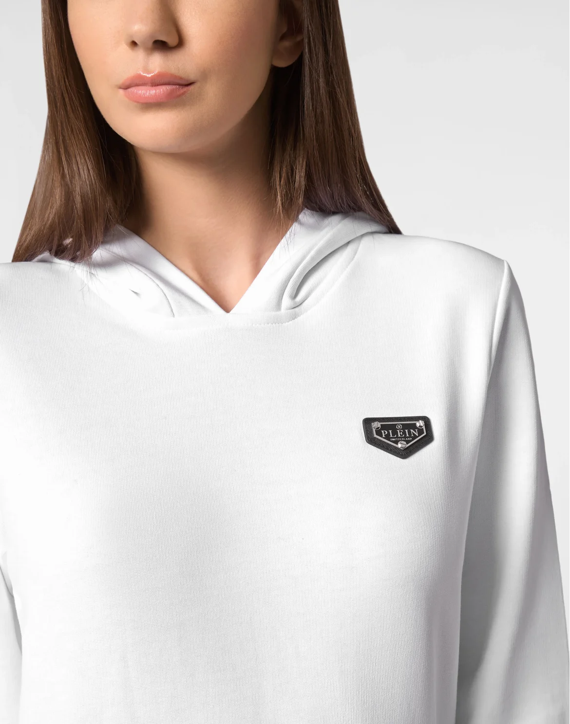 Hoodie Sweatshirt LS Iconic Plein, цвет: Белый