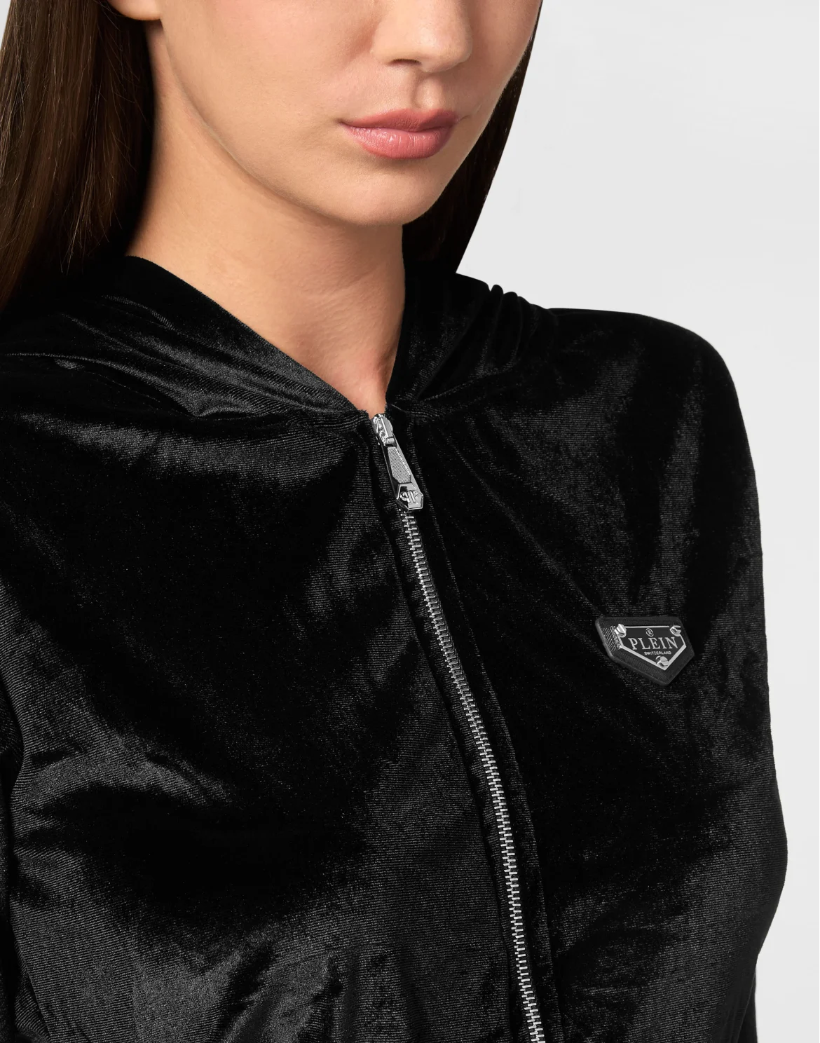 Hoodie Sweatjacket Crystal Signature, цвет: Черный