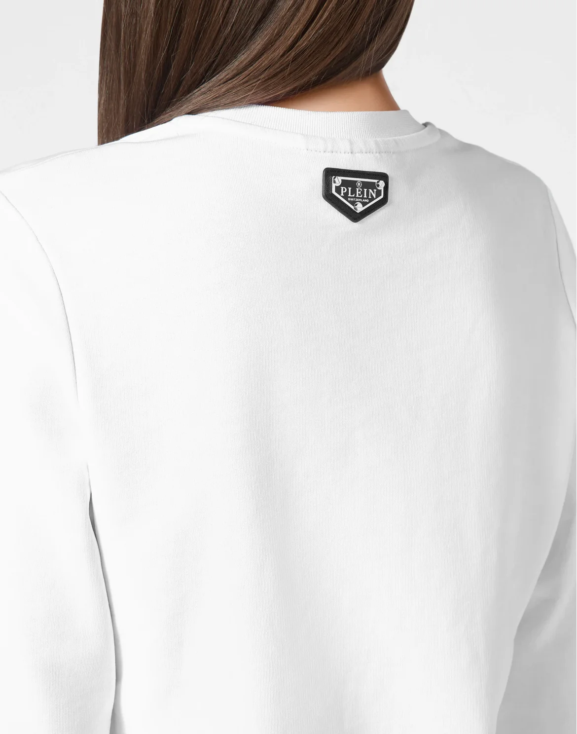 Sweatshirt Round Neck LS Iconic Plein, цвет: Белый