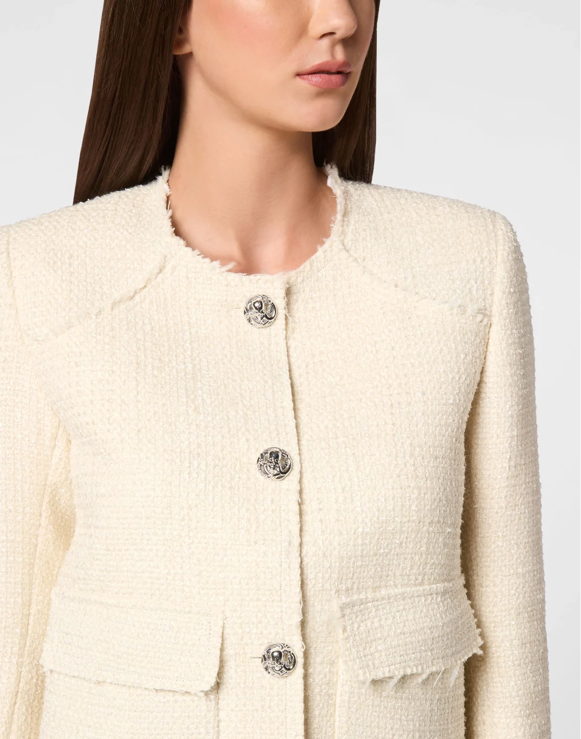 Tweed Jacket LS, цвет: Белый