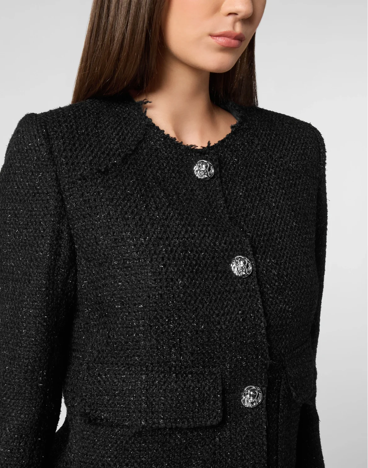 Tweed Jacket LS, цвет: Черный