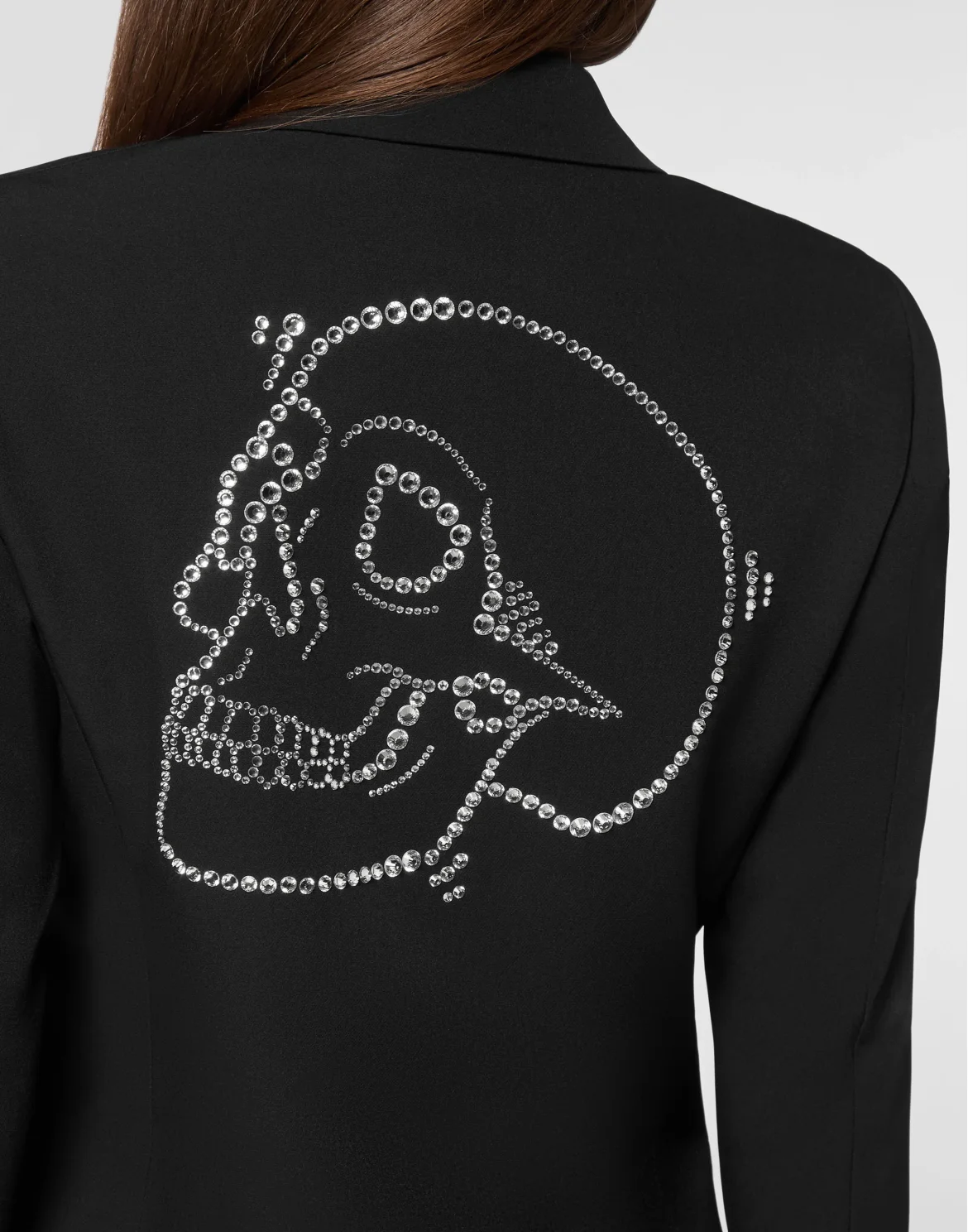 Fitted Cady Blazer LS Crystal Skull, цвет: Черный