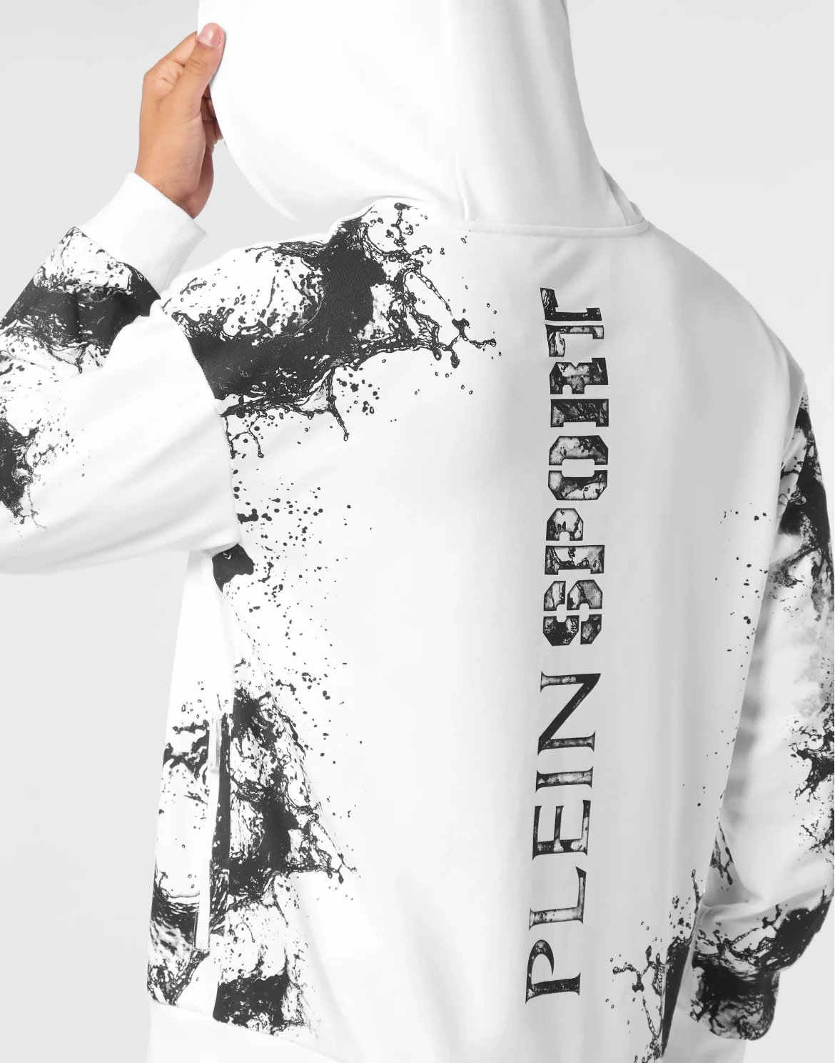 Zip Hoodie Splash, цвет: Белый