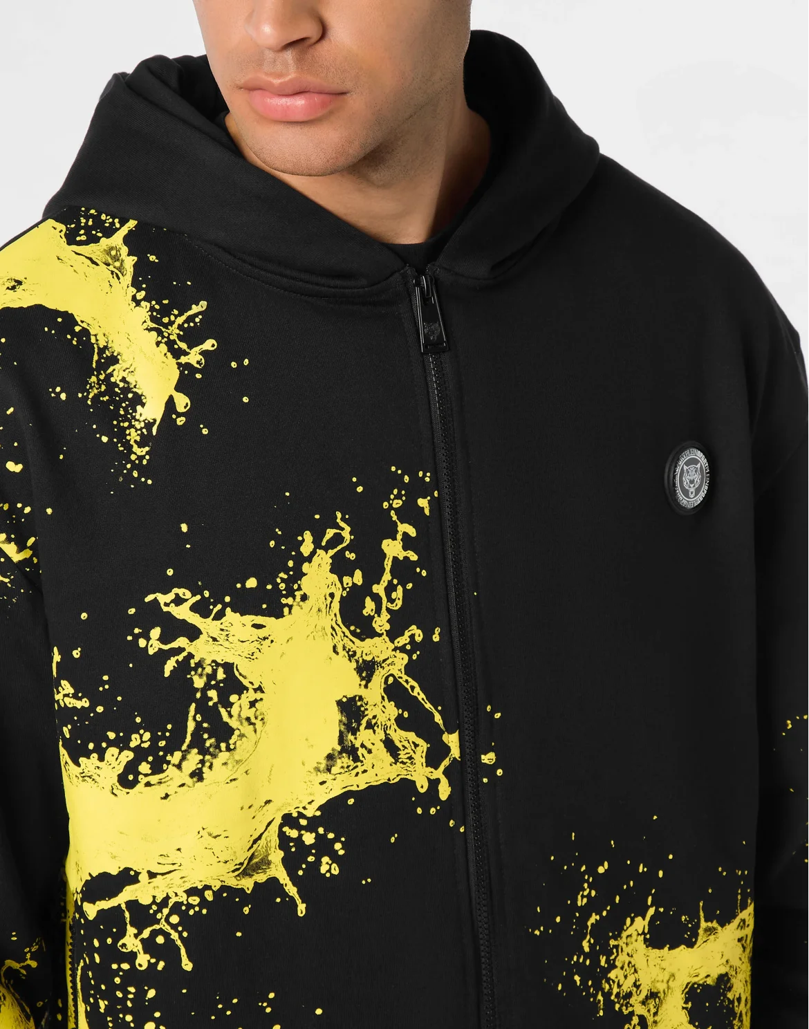 Zip Hoodie Splash, цвет: Черный