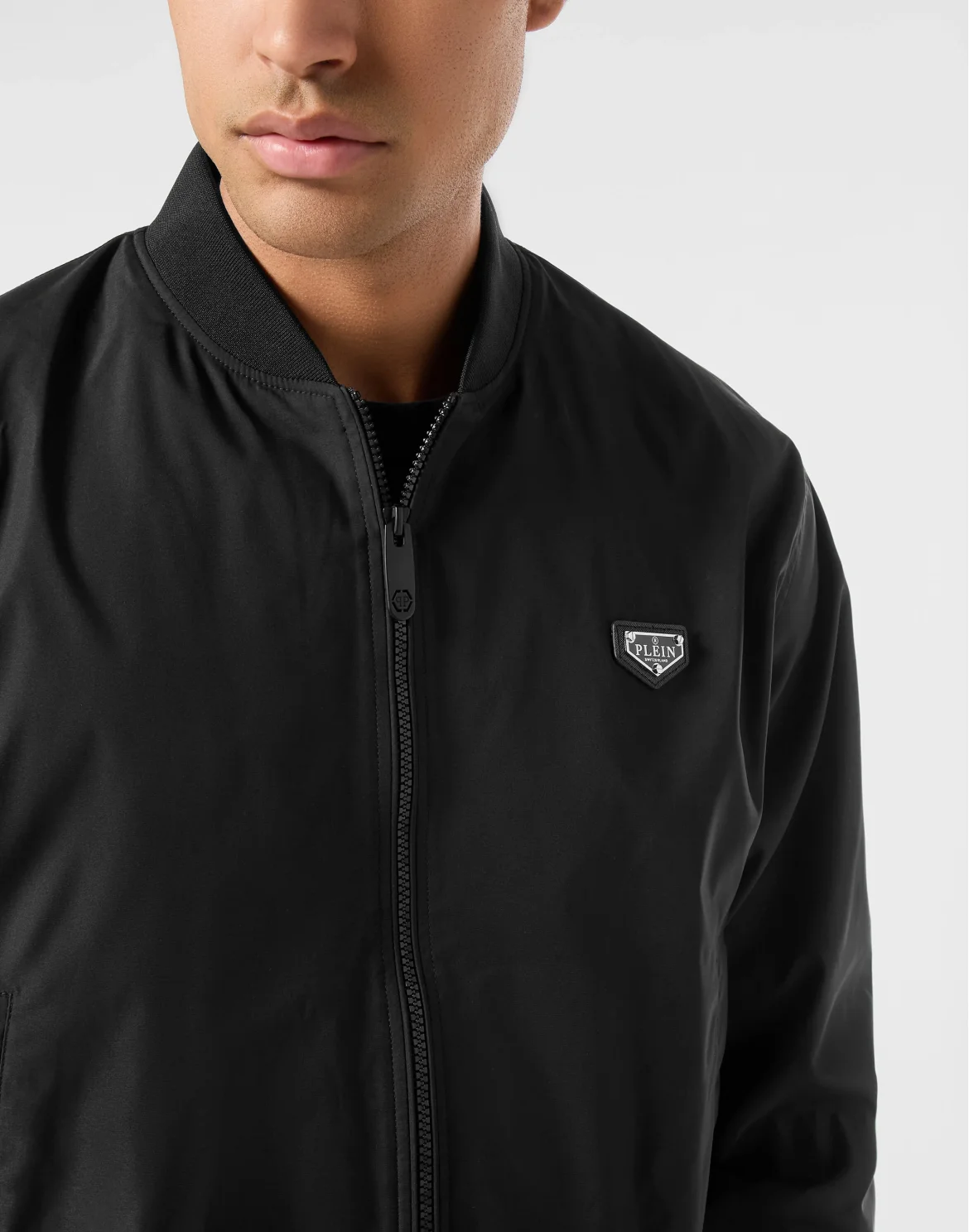Nylon Bomber Jacket, цвет: Черный