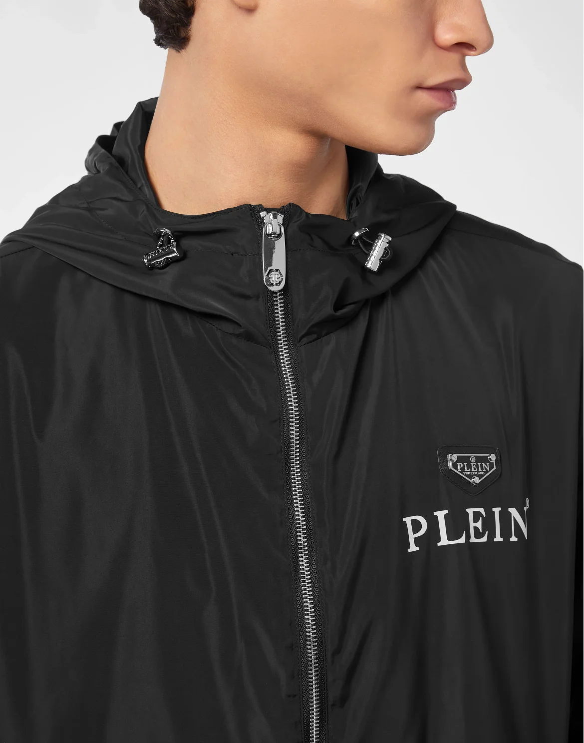 Nylon Windbreaker, цвет: Черный