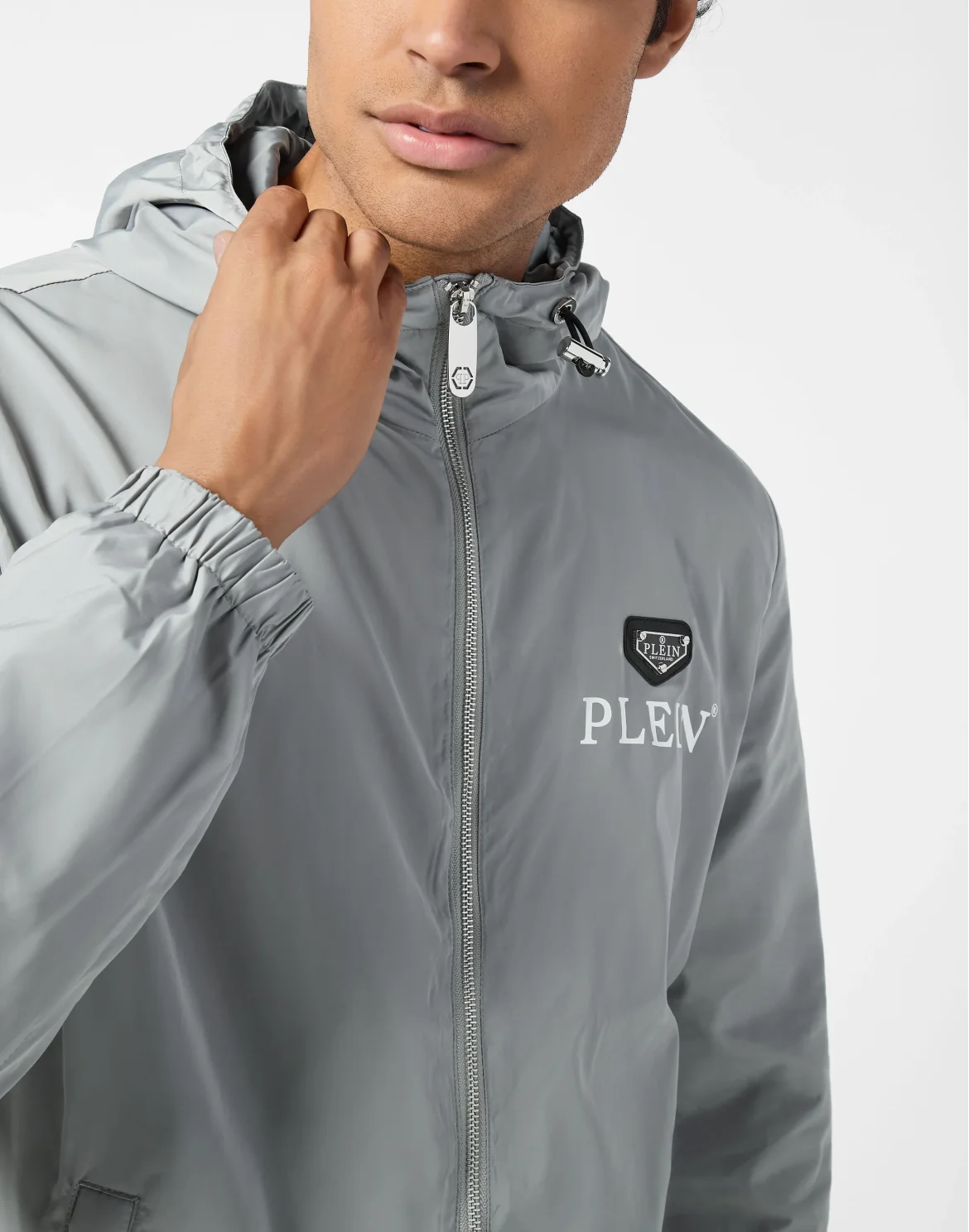Nylon Windbreaker, цвет: Серый
