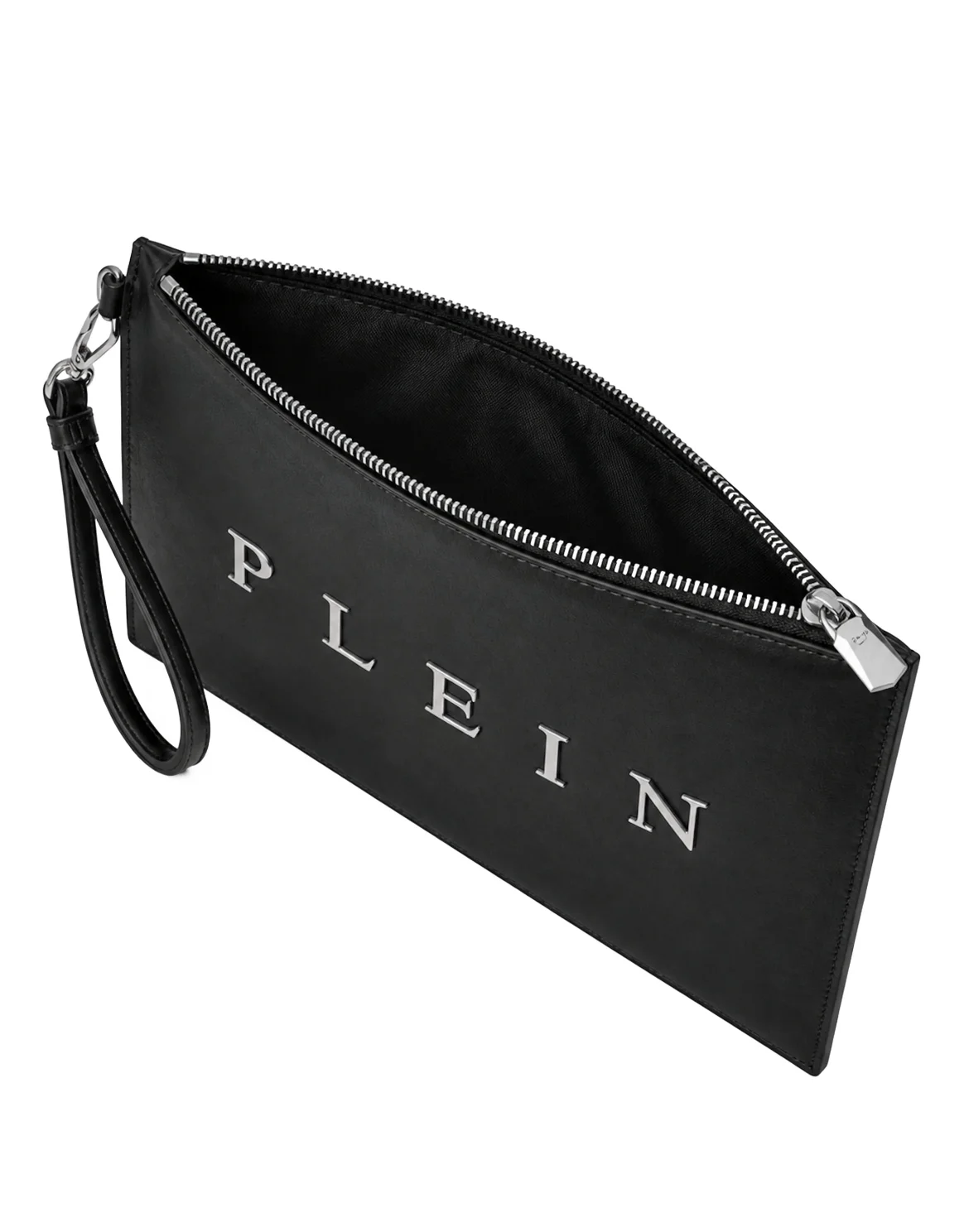 Nappa Clutch Bag Logo Plein, цвет: Черный