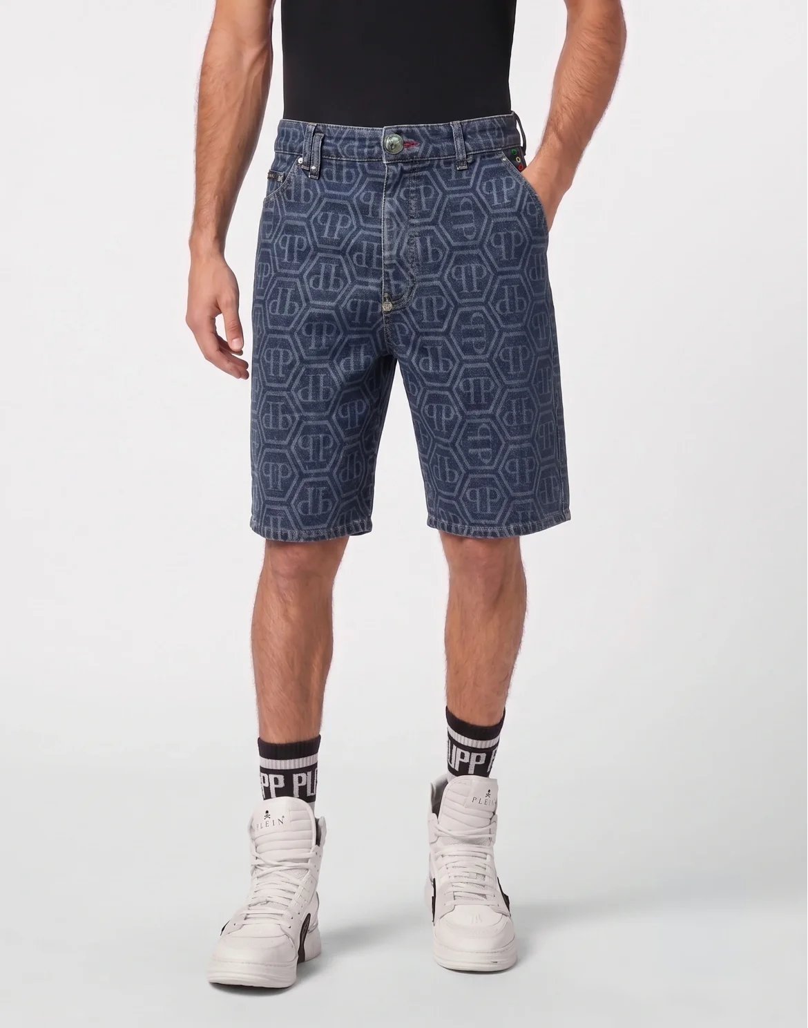 Denim Formentera Shorts Monogram Basic, цвет: Синий